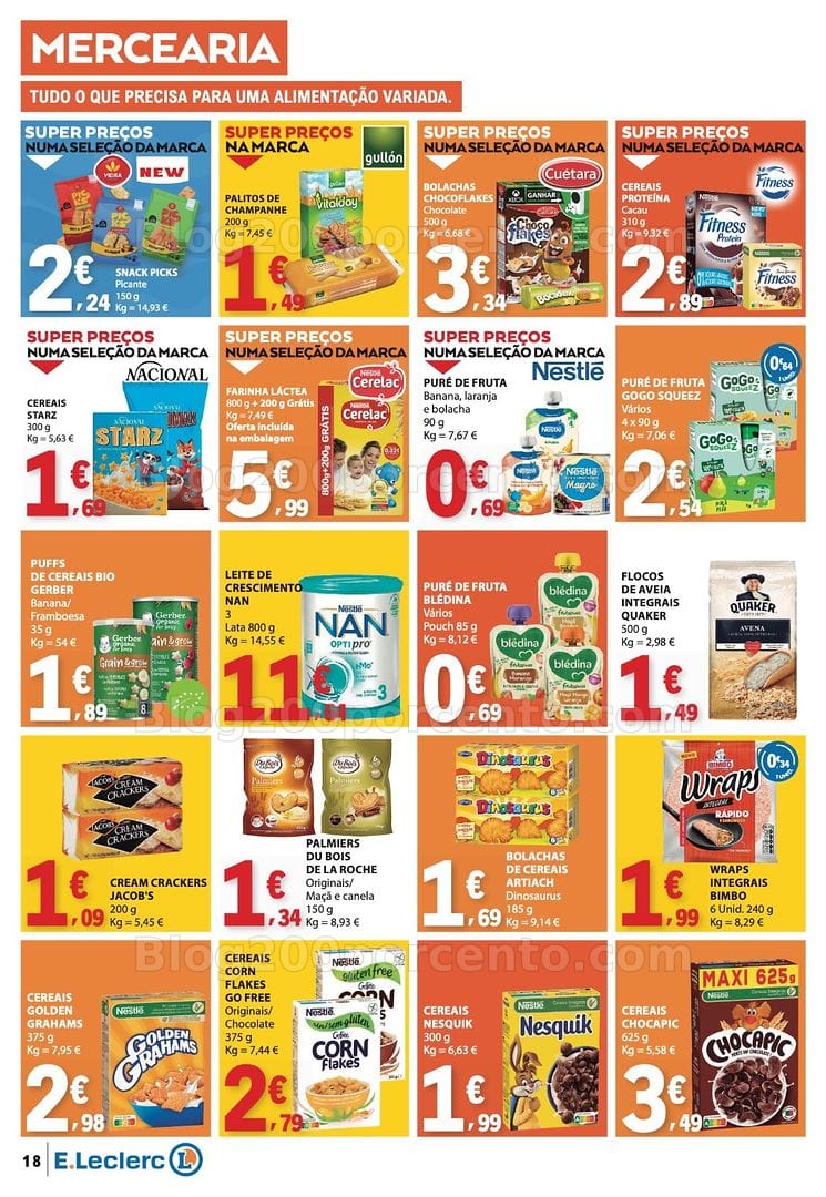 Antevisão Folheto E-LECLERC Promoções de 30 julho a 5 agosto